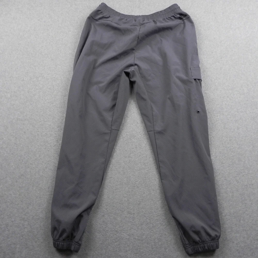 Adidas Jogger Pants Men Large Gray Cargo Pocket Zipper Pockets Athletic Track
